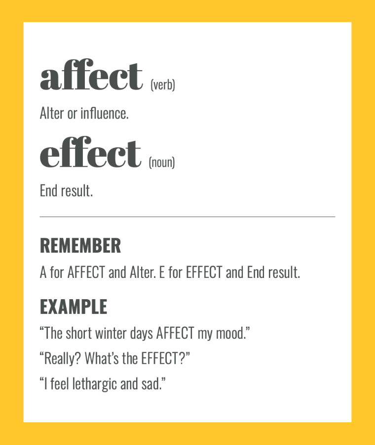 effect and affect –