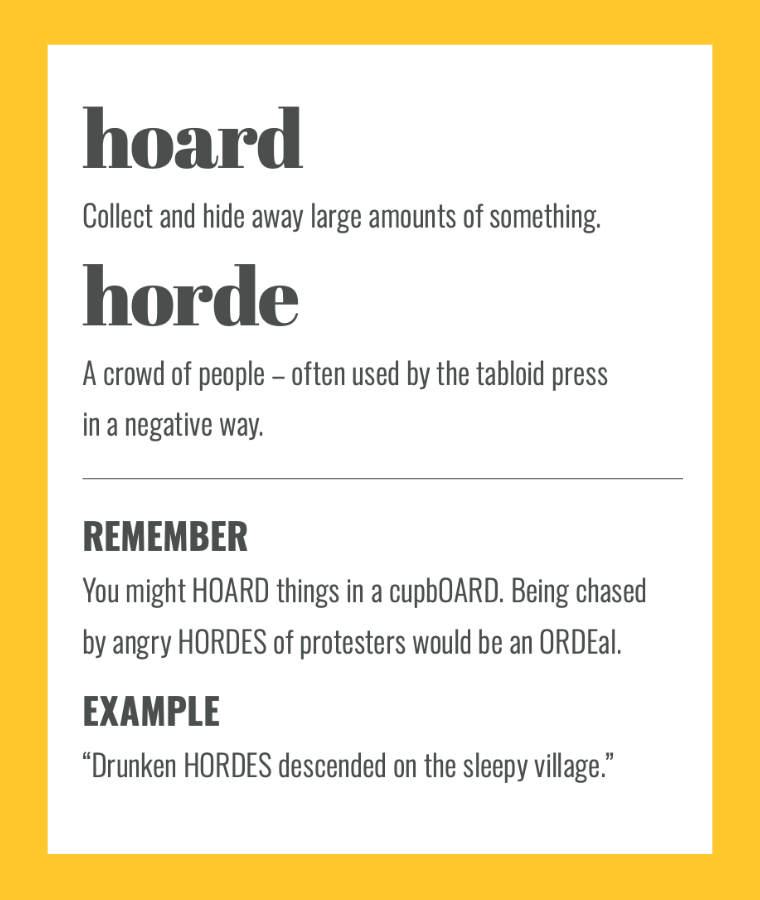 Grammarlandia: Hoard vs. Horde