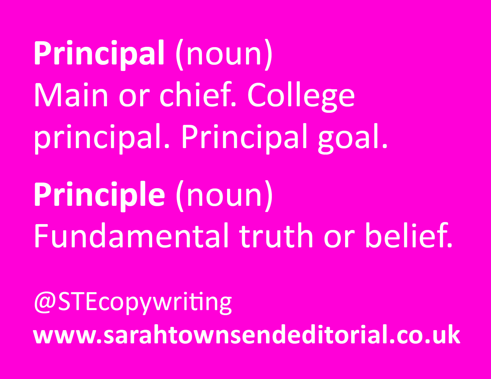 principal or principle value